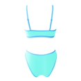 thumbnail image 6 of HNMKIU Tankini Swimsuits for Women Solid Color U-Neck Adjustable Thin Strap Two Piece Swimsuit Set with Boyshorts Tankini Bathing Suits Z01_Green,M, 6 of 6
