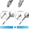 thumbnail image 4 of Extractor de tornillos dañados pelados WEIHJMXG 6 piezas acero Hss 4341 dureza superior a 63 Hrc, 4 of 5