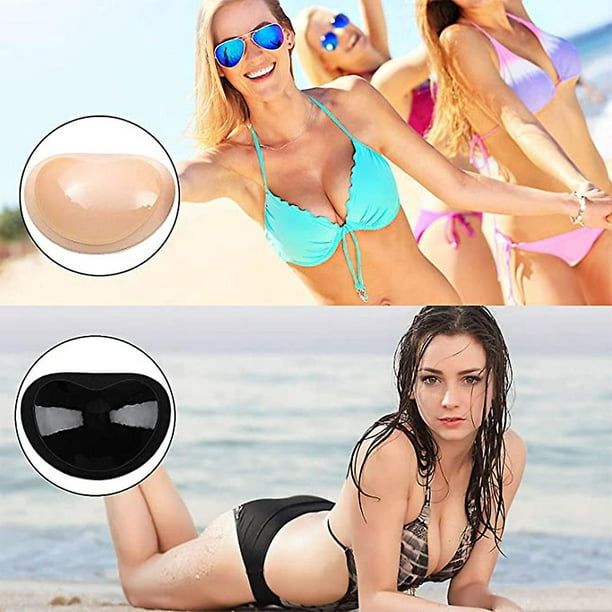 Silicone Bra Inserts, Clear V-shaped Breast Enhancers Waterproof Bra Push  Up Pads For Bikini Swimsuit -suzuka