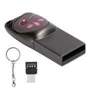 USB Flash Drives, Elegant And Compact USB Flash Disk With Metal Keychain For Home For Office Grey Cute Pattern 16GB