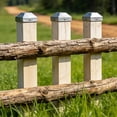 thumbnail image 6 of Uxcell 8 Pack Fence Post Cap Fit 2" x 2" OD Pipe, Galvanized Steel Deck Post Cover Square Decking Caps for Mailbox Outdoor Chain Link Wood/Metal Fence Deck Railing, Silver, 6 of 6