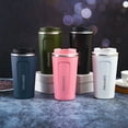 thumbnail image 2 of New Minimalist Stainless Steel Coffee Tumbler - Double Wall Vacuum Insulated Travel Mug, Leakproof Portable Thermos Cup for Car & Gift, 2 of 25