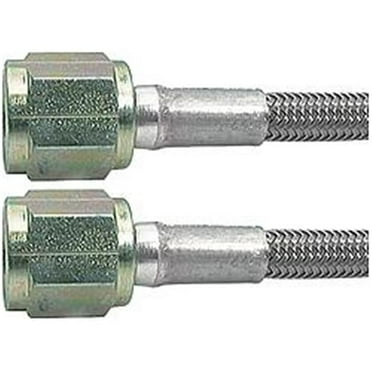 Allstar Performance ALL46310-60 60 in. No. 3 Braided Steel Lines with Two -4 Stright Ends