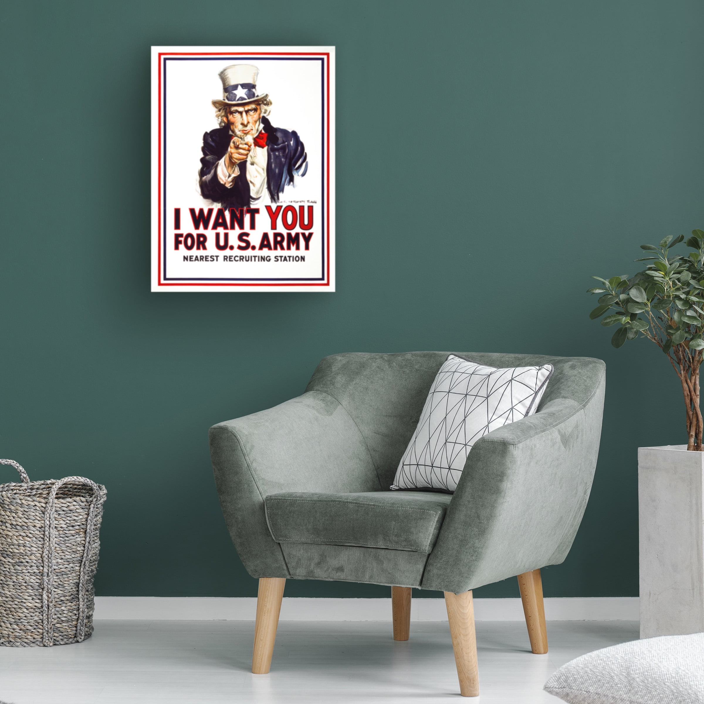 Print Collection 'I Want You For US Army' Canvas Art