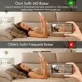 thumbnail image 5 of 6.5W A15 LED Bulbs 50Watt Equivalent Dimmable, 5000K Daylight, E26 Medium Base, G45 Bulb Shape, LED Light Bulb for Ceiling Fan, Pack of 6, 5 of 5