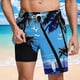 thumbnail image 1 of Ceisia Men's 2-in-1 Swim Trunks Surf Beach Themed Print Quick-Dry Beach Shorts with Compression Liner Gifts, 1 of 6
