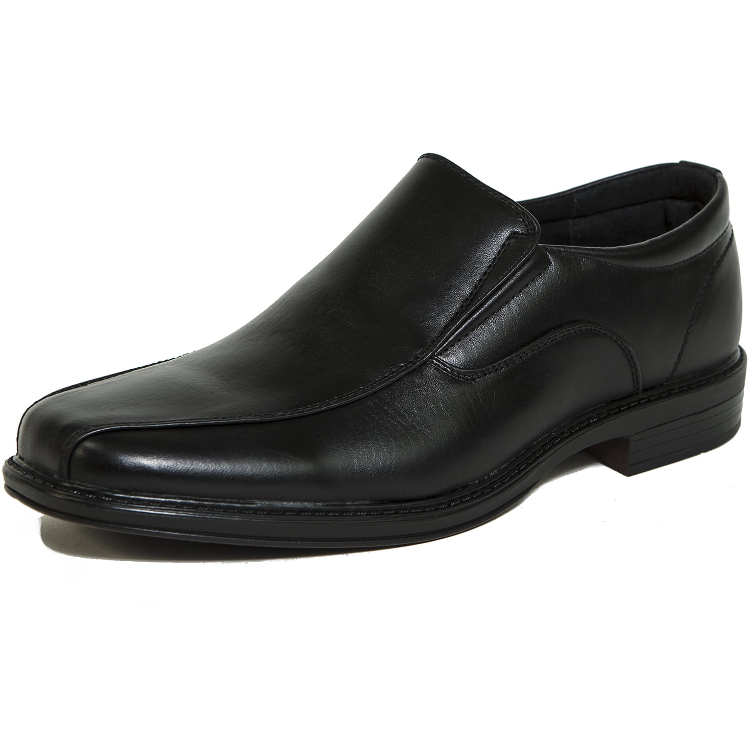 leather slip on dress shoes