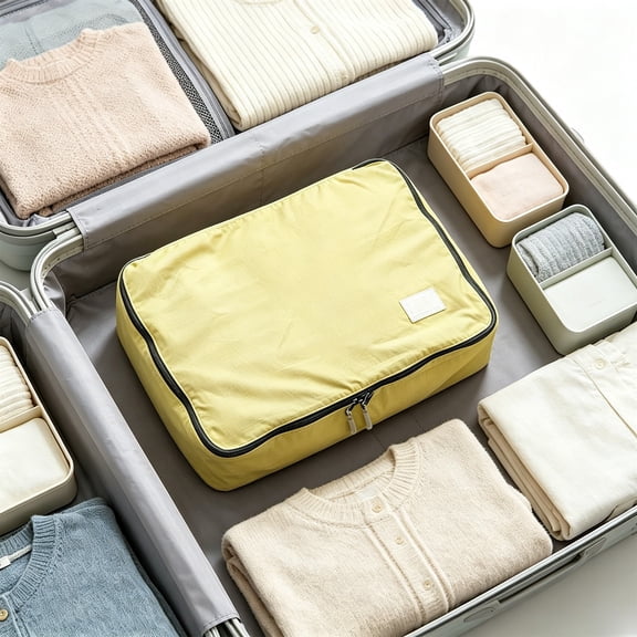 Compression Packing Cubes for Travel, Expandable Luggage Organizer Bags with Double Zipper & Mesh Top, Space-Saving Clothing Storage Pouches for Suitcase, Carry-On, Backpacking