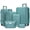 Misty blue, variant on 6-Piece Expandable Hardside Luggage Set with Spinner Wheels & TSA Lock - Includes Duffel Bags,Cream