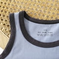 thumbnail image 5 of NAISIBABY Boy's Athletic Sets, Breathable Loose Tank Tops and Gym Shorts Cotton Kids Sports Outfits 2-Piece Light Blue 6-7T, 5 of 9