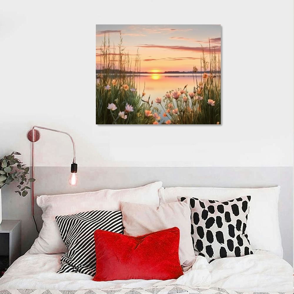 JEUXUS 20"x16" Framed Canvas Art Prints