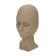 thumbnail image 2 of Cabeza de Maniquí de pestañas, alta simulación, elástica, lavable, de silicona suave, práctica de maquillaje, cabeza de Maniquí de un solo párpado, color marrón, 2 of 14