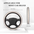thumbnail image 4 of Bingfone Dogs Pug Steering Wheel Cover - Universal 15 Inches Car Steering Wheel Covers Grip Auto Internal Accessories, 4 of 6