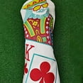 thumbnail image 4 of Kings and queens and knights Golf Club Wood Headcovers Driver Fairway Woods Hybrid Cover Photographing in kind fast delivery (Set), 4 of 5