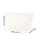 thumbnail image 3 of Bolsa de maquillaje de pana de gran capacidad - Organizador cosmético de viaje de nylon blanco, diseño de apertura amplia para portátil, estuche de almacenamiento ligero para mujeres, 3 of 6