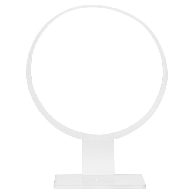 1Set Acrylic Hair-Hoop Display Rack Transparent Round Headwear Display Stand For Mothers Accessories