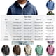 thumbnail image 3 of Ceisia Men's Loose Fit Washed Distressed Denim Half-Zip Hooded Pullover Sweatshirt Gifts, 3 of 8