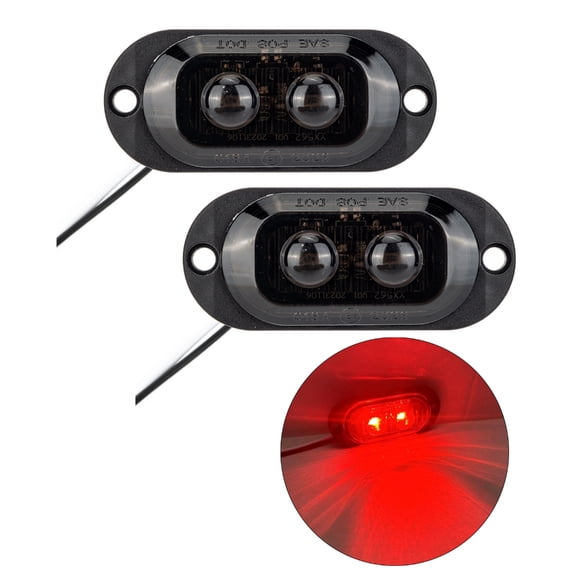 ZYHARUKO Led Trailer Light Front Rear Side Marker Light Clearance Indicator Waterproof Sealed Automobile Side Marker Light