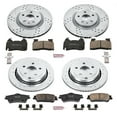thumbnail image 3 of Power Stop Front and Rear Ceramic Brake Pad and Drilled and Slotted Rotor Kit K7005, 3 of 10