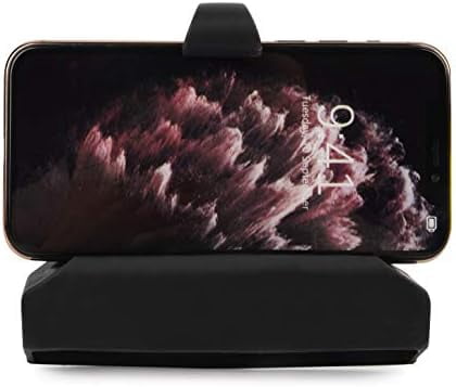 WLIKKS Phone Holder Made for PM5 Monitors of Concept 2 Rower, SkiErg and BikeErg - Silicone Smartphone Cradle Compatible with Concept 2 Rowing Machine. Ideal Rower Accessories