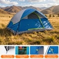 thumbnail image 5 of JIOABL 2 Person Dome Camping Tent with Rainfly, Waterproof Polyester, Ventilated Windows and Skylights, Easy Setup, Portable, Green, 5 of 8