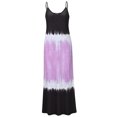 thumbnail image 3 of Robe Maxi à Bretelles Sans Manches à Col en V Dégradé Colorblock pour Femmes, 3 of 5