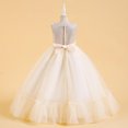 thumbnail image 4 of RXIRUCGD 2025 Vêtements d'Été pour Enfants Robe de Princesse Sans Manches Col Rond Couleur Unie Brodée Exquise Perles Robe de Soirée Robe de Banquet, 4 of 8
