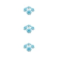 thumbnail image 2 of Baohd 50pack/lot Multi-color Fabric For Wide Application In Weddings And Parties Hats Fiber Realistic Appearance Soft Texture Light Blue 4.5cm 3Set, 2 of 6