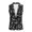 Bat Star Moon, variant on Bat Moon, Lightweight Wrinkle Resistant Women's Sleeveless Waistcoat Vest for Summer 2026, One Button Classic Women's Sleeveless Suit Vest