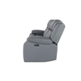 thumbnail image 2 of Global Furniture USA U7068 Grey 10 Power Reclining Sofa with Drop Down Table, Wireless Charger. LED and USB, 2 of 7