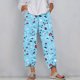 thumbnail image 4 of Pantalones de Mujer Traje Verano Cómodo de Moda Impreso Pantalones Recortados, Pantalones Elásticos Casuales, 4 of 6