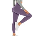 thumbnail image 5 of Yourumao Yoga Leggings for Women Tummy Control Skinny Pants Stretchy High Waist Pants Solid Cropped Pants for Athletic Gym, 5 of 9