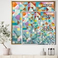 thumbnail image 3 of Designart ' Modern Patchwork ' Modern & Contemporary Framed Canvas, 3 of 3