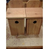 SET OF 4 BLUEBIRD CEDAR BIRD HOUSE NEW HANDMADE 5/8 CEDAR MADE IN USA