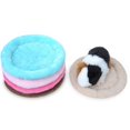 thumbnail image 4 of Tapis de Couchage Hamster Coussin Rond Chaud pour Animaux Tapis de Couchage pour l'Hiver, 4 of 10
