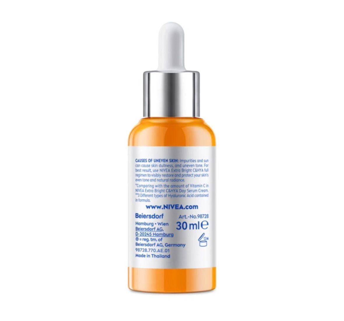 NIVEA Extra Bright C HYA Vitamin Anti-Spot Serum with Hyaluronic Acid, 30ml
