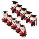 thumbnail image 3 of 10Pcs Black Standing Mini Stuffed Graduation Toy Bear For Graduation Decorations Ideal For Men And Women With DIY Bouquet Decoration, 3 of 5