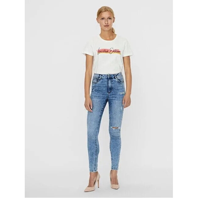 Vero Moda Denim Sophia High Rise Skinny Jeans Light Blue Size XS L.32