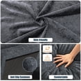 thumbnail image 5 of Walsunny U-Shaped Sectional Sofa Couch, 4 Seat U Shaped Oversized Clearance Sofa Set with Double Chaise for Living Room, Dark Gray, 5 of 8