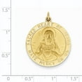 thumbnail image 2 of Beautiful 14k Sacred Heart of Jesus Medal Pendant, 2 of 2