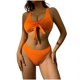 thumbnail image 2 of Traje de baño para mujer, moda, cómodo, estampado, bikini, traje de baño de color liso para mujer, conjuntos de bikinis, trajes de baño para mujer, 2 of 9
