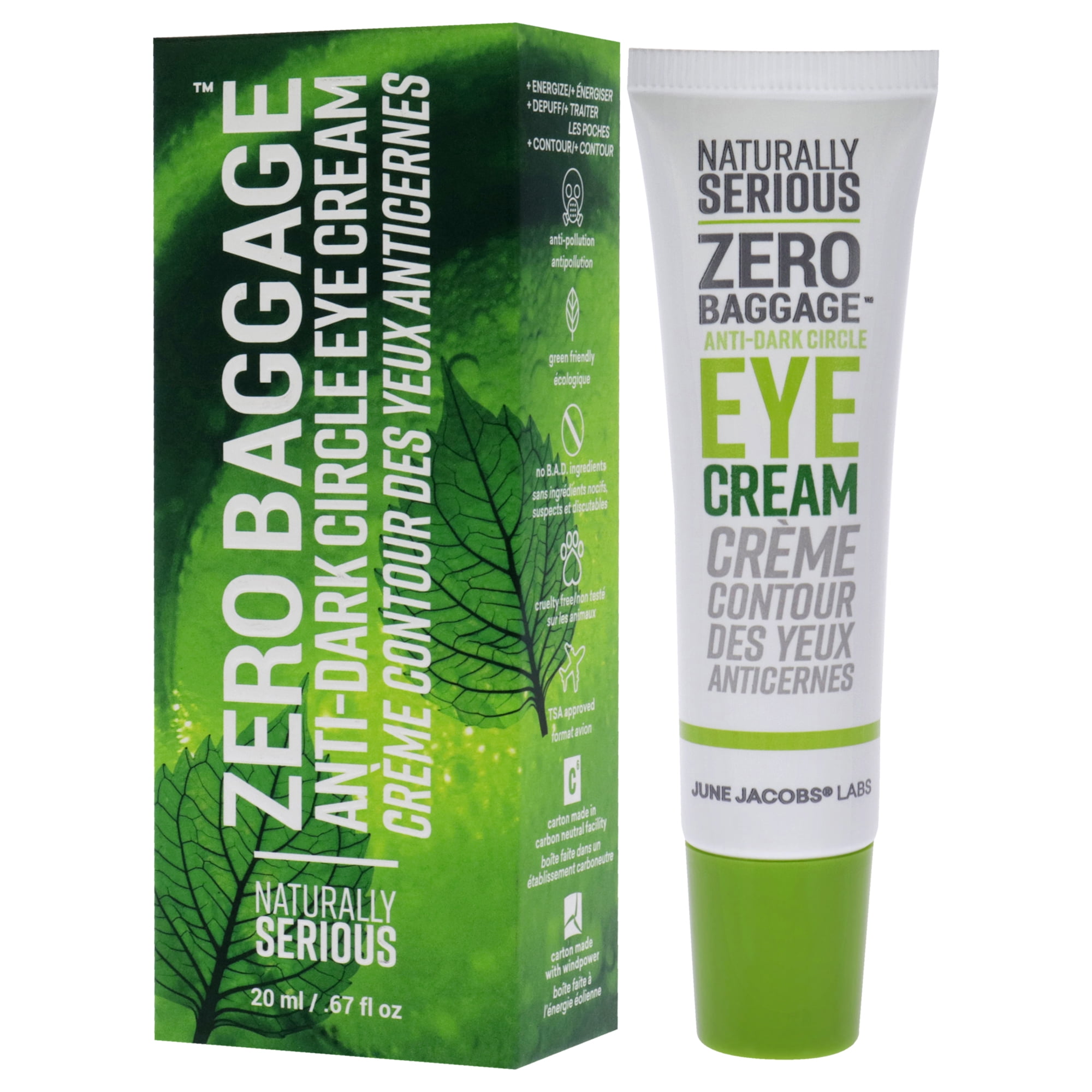 Naturally Serious Zero Baggage Anti-Dark Circle Eye Cream , 0.67 oz Eye Cream