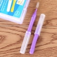thumbnail image 5 of Interdental Brushes Between Teeth Cleaners Dental Cleaning Tool Portable Floss Pick 10pcs（Purple）, 5 of 5