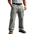 thumbnail image 2 of Cargo Pants Men Ripstop Hiking Breathable Multi Pocket Trousers Relaxed Fit Outdoor Utility Pants for Fishing Construction, 2 of 9