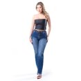 thumbnail image 1 of Jeans recto con animal print / Juvenil, 1673 (Azul medio) azul 15, 1 of 3