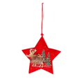thumbnail image 2 of Puntoco Suministros De Decoración Navideña Tela Árbol De Navidad Pequeños Colgantes De Madera Adornos Colgantes A,Decoración Hogareña, 2 of 3