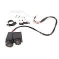 thumbnail image 1 of Cargador de teléfono para motocicleta con enchufe para encendedor de cigarrillos, puerto USB dual de 4,2 A, pantalla de voltaje, seguro para scooter, voltímetro y encendedor de cigarrillos Jadeshay A, 1 of 8