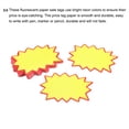 thumbnail image 4 of Blank Star Burst Sale Signs Price Tags Paper Pricing Labels 130x100mm Yellow for Retail, Pack of 100, 4 of 4