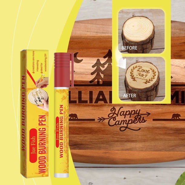 Juego de bolígrafos para quemar madera para bricolaje arte en madera | Kit de marcadores de 15 ml para artistas y principiantes | Rotulador de pintura en madera para decoraciones navideñas | Apto