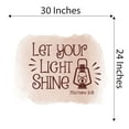 thumbnail image 4 of Family Let Your Light Shine Uplifting Quote Wall Decal Decoration Matthew 5:16 Bible Verse Cute Little Camp Lantern Design Lasts Years and Easily Removable - Size: 30 In(W) x 24 In(H), 4 of 5